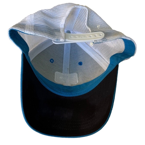 COSTA Costa Del Mar Marlin Trucker Mesh Cap Hat; Blue Adjustable‎ Snapback - Picture 6 of 9